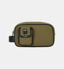 Sac pochette canvas et cuir The Kooples