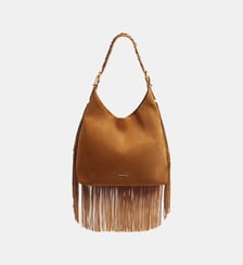 Grand Sac Hobo Jess En Cuir Velours Vanessa Bruno