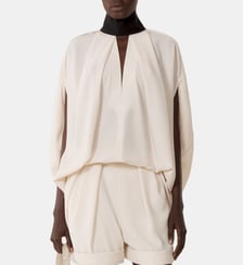 Haut Ample À Nœud En Crêpe Lanvin