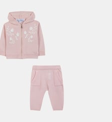 Ensemble Jogging  - Rosée laine cachemire broderie Tartine Et Chocolat