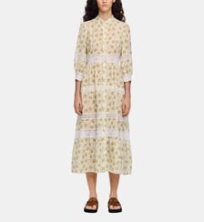 Robe longue à dentelle fleur Sandro