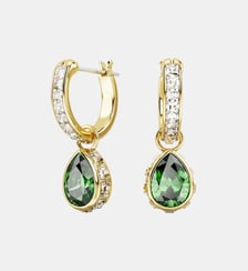 Pendants d'oreilles Chroma, Doré à l’or 18 carats (750/1000) Swarovski