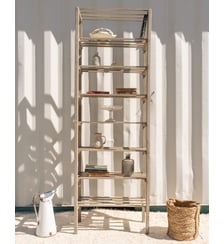 Étagère en bois gris Gaëlle N°1481- Produit chiné Debongout