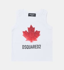 T-shirt sans manches avec logo Dsquared2