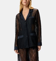 Veste en dentelle et satin Pinko