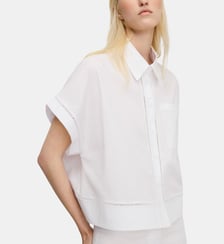 Chemise en coton à entre-deux Adolfo Dominguez