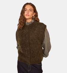 Gilet Sans Manches En Mohair Mélangé Aymie Maison 123