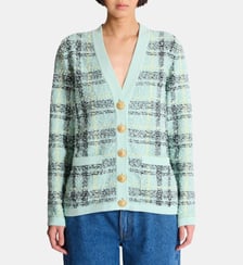 Cardigan loose en tweed à paillettes Balmain