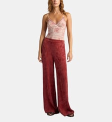 Pantalon marajo en cupro jacquard Momonì