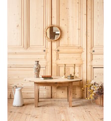 Table basse à rabats en chêne Léonie N°1105- Produit chiné Debongout