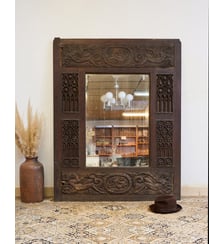 Grand miroir piqué gothique Georges N°1022- Produit chiné Debongout