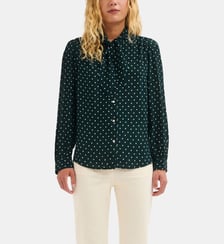Chemise col cravate à pois - LOUISE Pablo