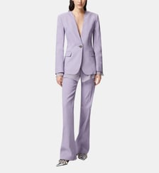 Pantalon élégant évasé en lin Pinko