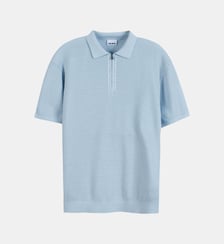 Polo tricot relief ajouré Ikks