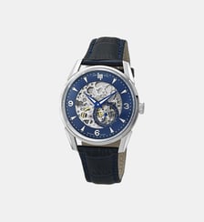 Montre automatique Himalaya Argenté, Bleu 671725 Lip