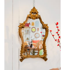 Miroir en bois sculpté Georges N°1202- Produit chiné Debongout