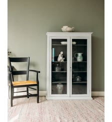 Étagère en bois blanche et noir Gaëlle N°781- Produit chiné Debongout