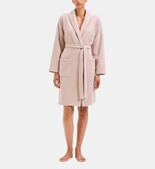 Robe de chambre col châle en polaire, Ninon Laurence Tavernier