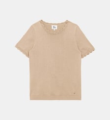 T-shirt manches courtes col rond uni MELINDA La Petite Etoile