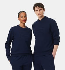 Sweatshirt molleton marquage embossé Lacoste
