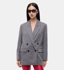 Veste croisée en laine mélangée Pinko