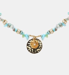 Collier avec pierres, perles et pendentif central VICTOR Hipanema