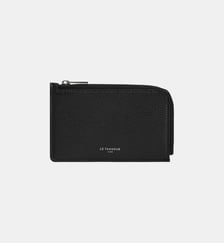 Porte cartes zippé Emilie en cuir grainé Le Tanneur