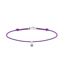 Bracelet Cordon BB - Améthyste 0,10ct - Or blanc 750‰ La Brune & La Blonde