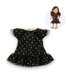 Petite Robe Noire - Pois Or pour poupée ma Corolle Corolle