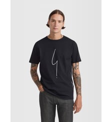 T-shirt en coton col rond Agnès b.