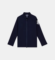 T-shirt anti-UV zippé à manches longues uni Vilebrequin