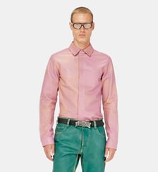 Chemise en cuir traité Diesel