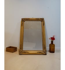 Grand miroir style Louis-Philippe doré Georges N°1163- Produit chiné Debongout