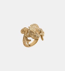 Anneau large en argent 925 doré 18K en forme de caméléon Aristocrazy