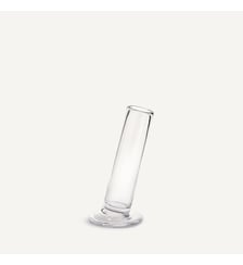 Vase cylindrique incliné en verre H24 cm AM.PM