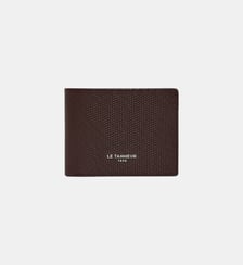 Portefeuille zippé horizontal Lucien en cuir signature T Le Tanneur