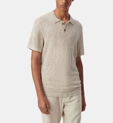 Polo tricot ajouré fantaisie Ikks