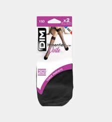 Lot de 2 paires de Mi-Bas Voile 15D Mes Essentiels de Dim Dim
