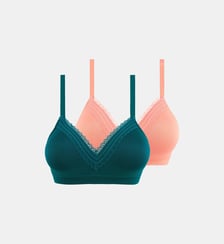 Lot De Trois Brassieres Sans Armatures Agathe Sans Complexe