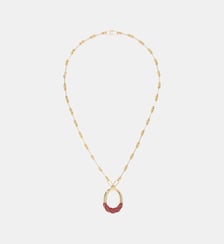 Sautoir Diana marron Aurélie Bidermann