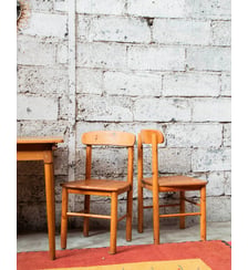 Paire de chaises Rainer Daumiller Alma N°728- Produit chiné Debongout