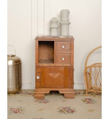 Table de chevet au plateau en marbre Odile N°1383- Produit chiné Debongout