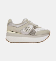 Baskets super plateforme effet velours Liu Jo