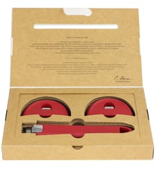 Set de poignée et 2 anses amovibles en bakélite colorée, Framboise Cristel