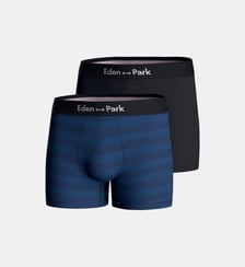 Lot de 2 boxers unis en coton Eden Park