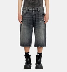 Short en denim relaxed avec abrasions Diesel