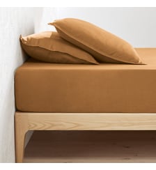 Drap housse lin lavé, bonnet 30cm La Redoute Interieurs