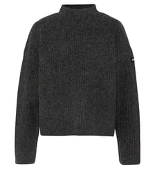 Pull col montant en maille côtelée Schott