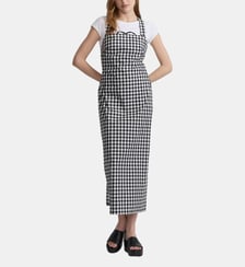 robe Luberon longue en coton vichy noir Agnès b.