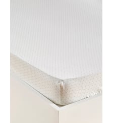 Drap-housse à pois percale de coton Cyrillus